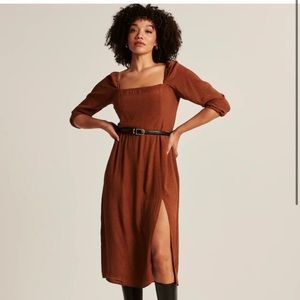 A&F NWT Square Neck Midi